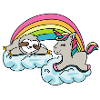 Unicorns sloth lover gift giftidea