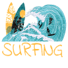 Surfboard Surfer Surfing