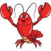 Crustacés marins mignons de homard