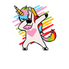 Einhorn tupfen Geschenk