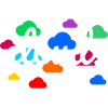 Bunte Wolken
