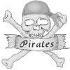 Skull of a pirate
