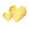 Two Golden Hearts – Valentine's Day Motif
