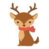 Cute Reindeer with Scarf – Christmas Design