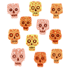 Dia de los Muertos Skull