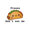 Scared taco scared food