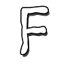 F Letter Halloween Gift