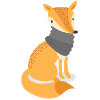 Fuchs mit Schal