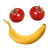 Smiley fruits vegetables