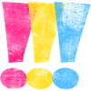 Pansexual Pride Exclamation Points