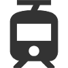 Tram / Tram | Noir | idée cadeau
