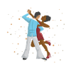 Couple dance Salsa Bachata