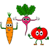 Légumes - trois légumes cool