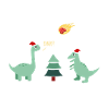 Christmas dinosaur