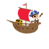 Pirate Ship T-Shirt Gift Idea