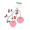 cherry christmas mistletoe