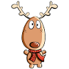 The cute Christmas reindeer - reindeer - gift