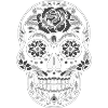 La Catrina skull
