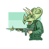 Triceratops soldier