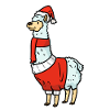 Llama Santa