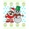 Christmas and snowman