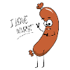 I love wurst, rigolo