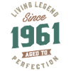 Depuis 1961 - Anniversaire