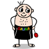 Sauna Gänger bunt