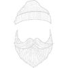 Beard with cap