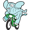 Éléphant drôle drôle mignon