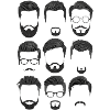 Hipster - beards and hairstyles