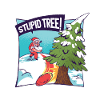 Tshirt arbre stupide