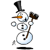 Dancing snowman