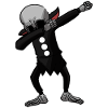 Halloween Dabbing Skeleton