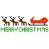Reindeer with a sledge
