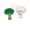 Rolig Broccoli Blomkål Ghost Ghost Gift
