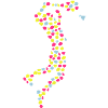 player player badminton shuttlecock Dots