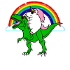 Dinosaurier und Einhörner Geschenk