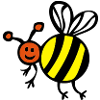 bee bee biene face Cartoon2