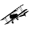 Flugzeug Doppeldecker Flieger Geschenk