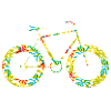 Vélo à fleurs