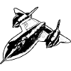 Blackbird Jet espionnage noir blanc