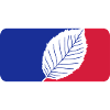 logo sport rød blå bøg blad træ plante form