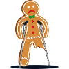 gingerbread man hurt (blue)