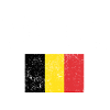 Belgian Flag Bold Letters
