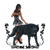 Awesome fairy with wolf