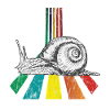 Rainbow Snail Used Look
