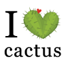 I love cactus - Kaktus Liebe