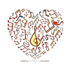 I love music heart
