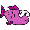 Poisson cool mignon drôle